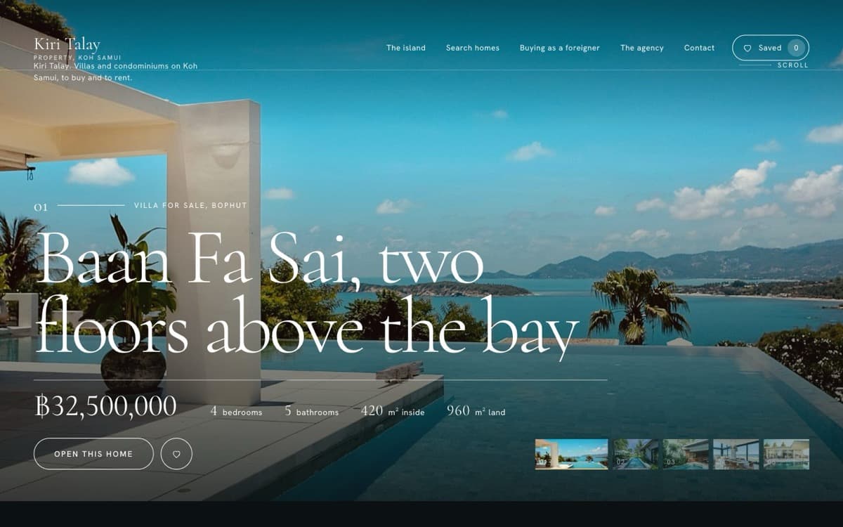 Kiri Talay Property, real estate agency demo